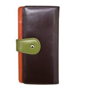 RFID Leather Multi-colored Wallet